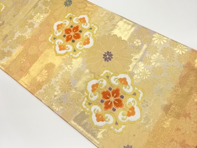 JAPANESE FUKURO OBI / WOVEN KIKU